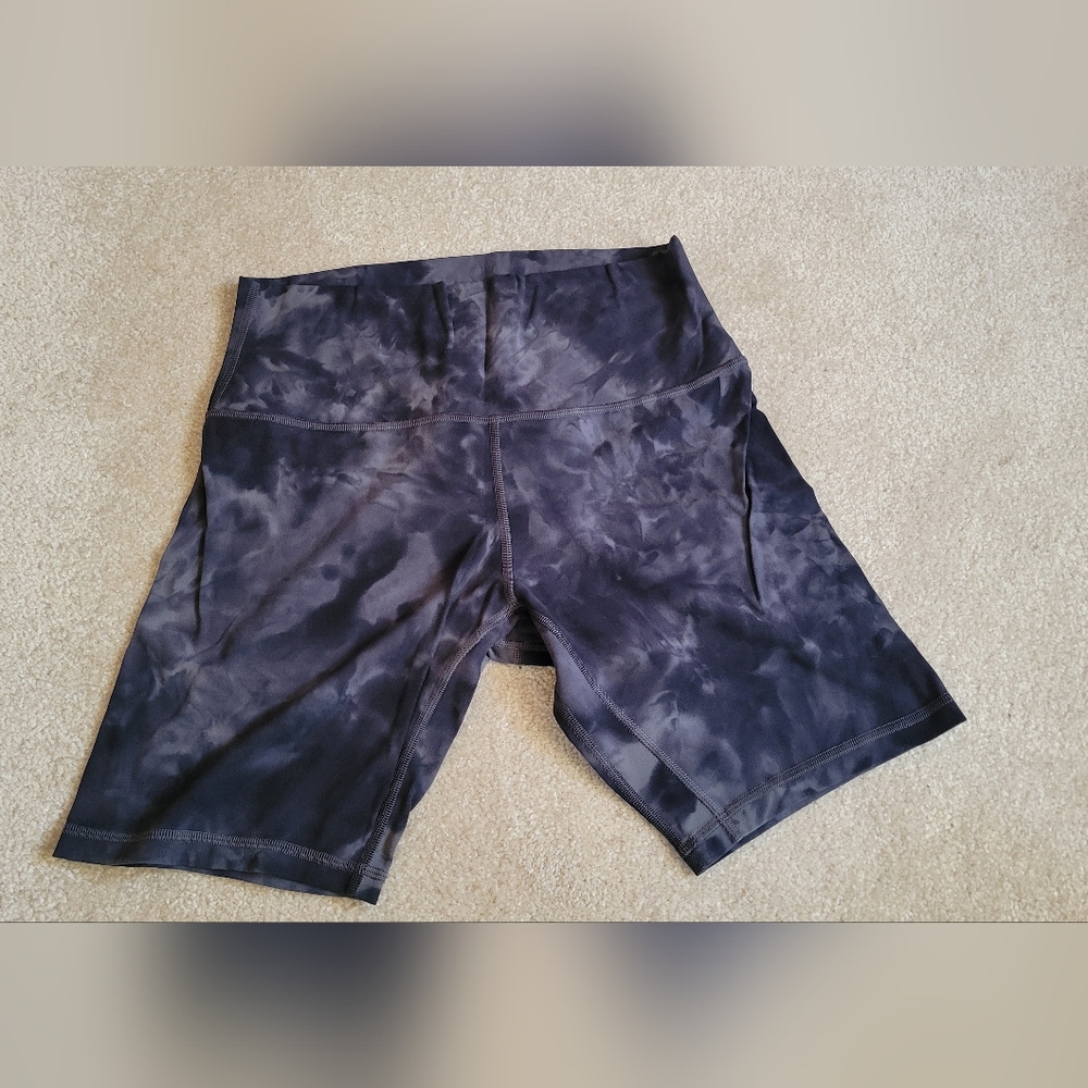 lululemon black grey align shorts size 10